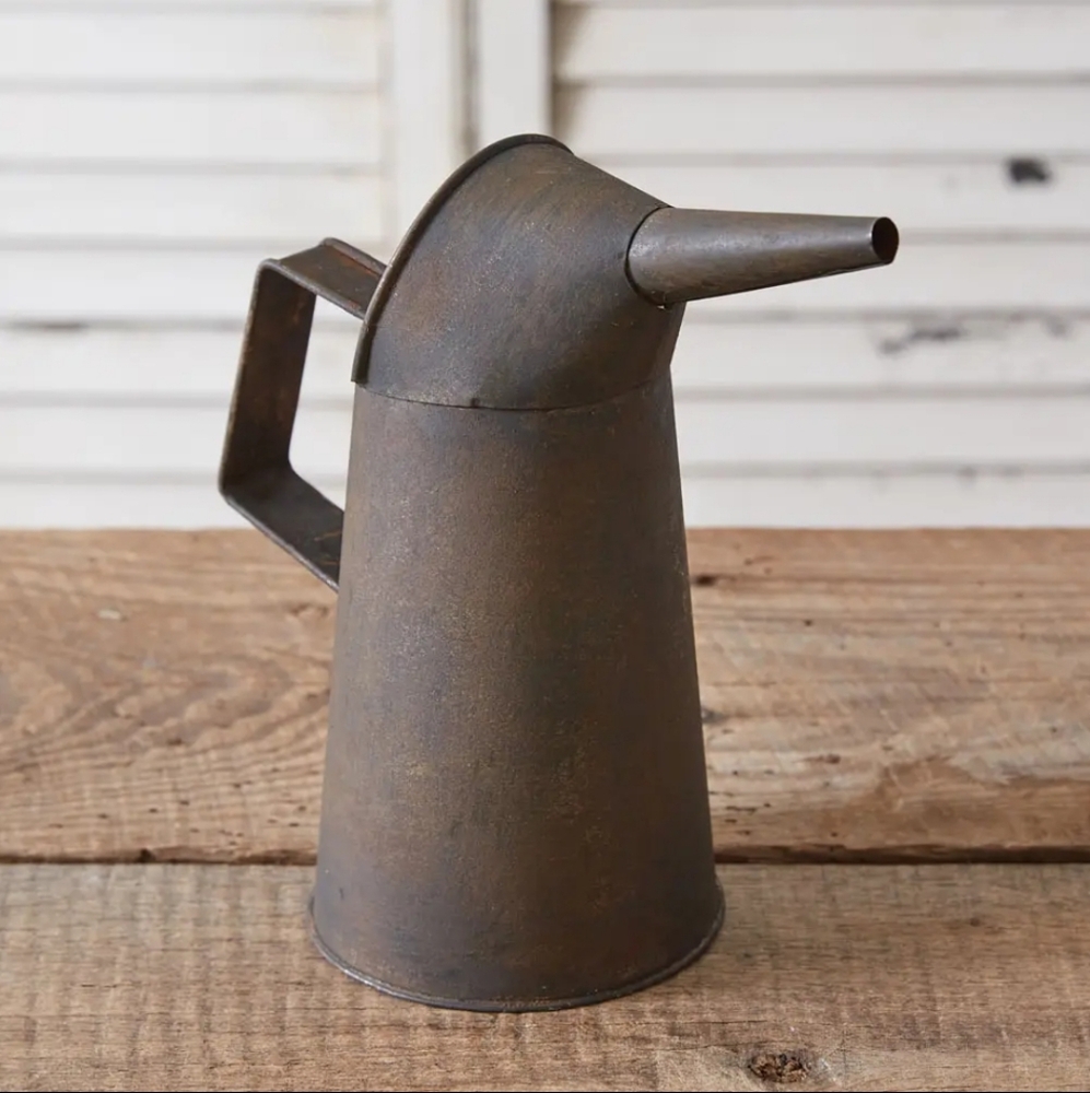Antique Inspired Oil Can Pitcher